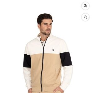 Polo Ralph Lauren Colorblock Jacket - Beige, Black, White